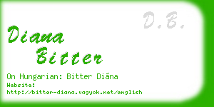diana bitter business card